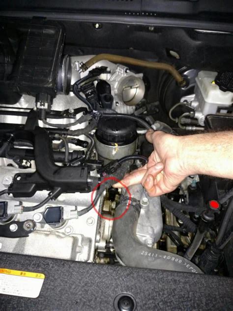 2014 kia soul oil pressure sensor location