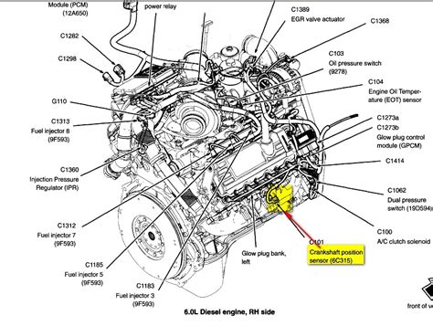 6.7 powerstroke oil pressure sensor location