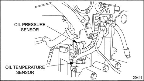 detroit oil pressure sensor location