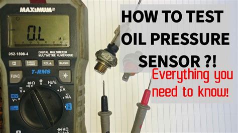 how to clean oil pressure sensor