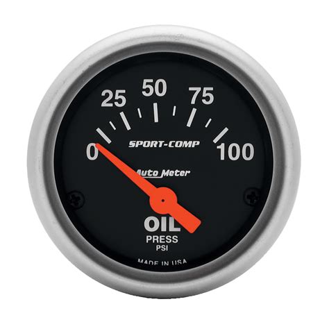 oil pressure gauge with sensor